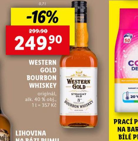 WESTERN GOLD BOURBON WHISKEY