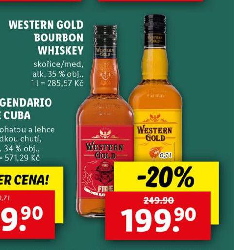 WESTERN GOLD BOURBON WHISKEY