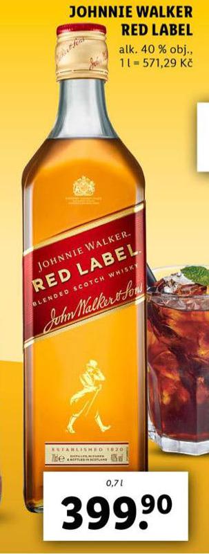 JOHHNIE WALKER RED LABEL