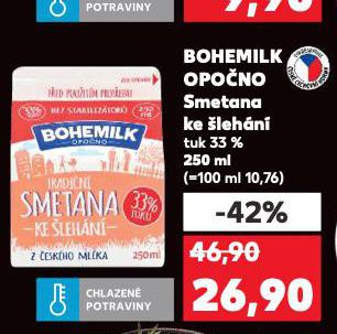 BOHEMILK OPONO SMETANA KE LEHN