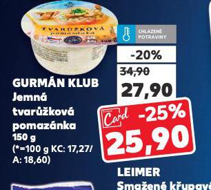 GURMN KLUB JEMN TVARَKOV POMAZNKA
