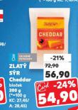 ZLATÝ SÝR CHEDDAR