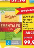 ZLATÝ SÝR SÝR TYPU EMENTALER
