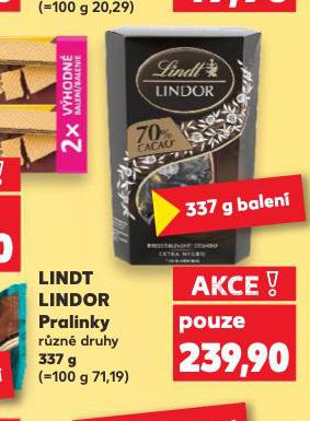 LINDT LINDOR PRALINKY