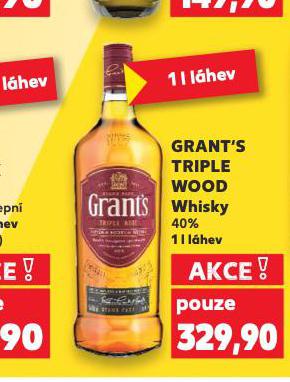 GRANT'S TRIPLE WOOD WHISKY