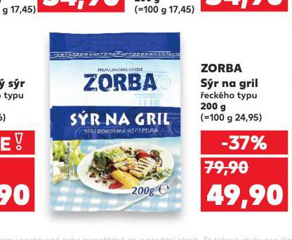 ZORBA SR NA GRIL