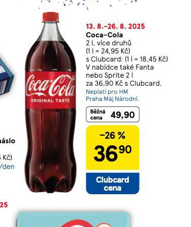 COCA COLA, FANTA, SPRITE