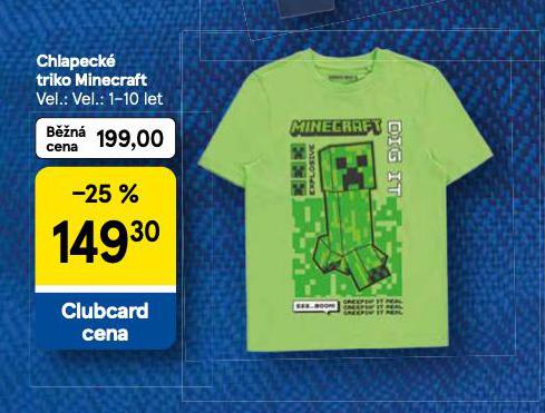 CHLAPECK TRIKO MINECRAFT