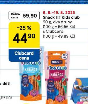 SNACK IT! KIDS CLUB