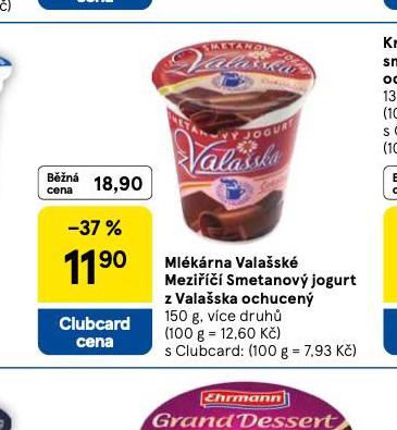 SMETANOV JOGURT Z VALASKA OCHUCEN
