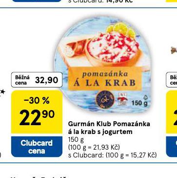 POMAZNKA  LA KRAB S JOGURTEM
