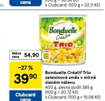 BONDUELLE CRATIF TRIO 