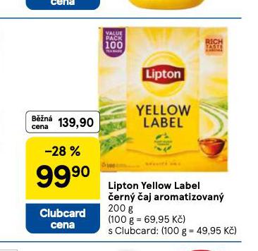 LIPTON YELLOW LABEL ERN AJ