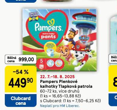 PAMPERS DTSK PLENKY