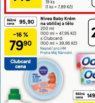 NIVEA BABY SOFT KRM NA OBLIEJ A TLO