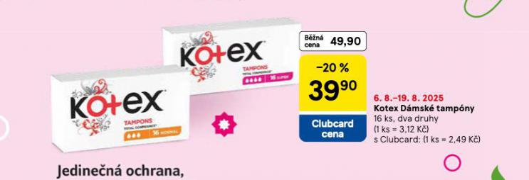 KOTEX DMSK TAMPONY