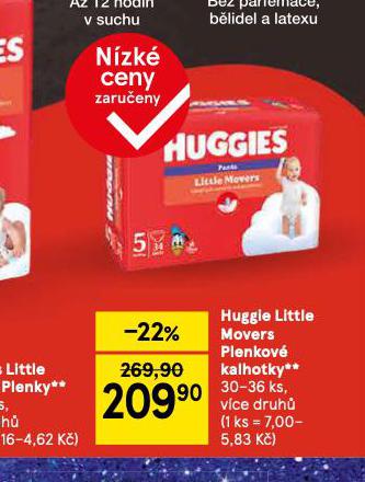 HUGGIES MOVERS PLENKOV KALHOTKY