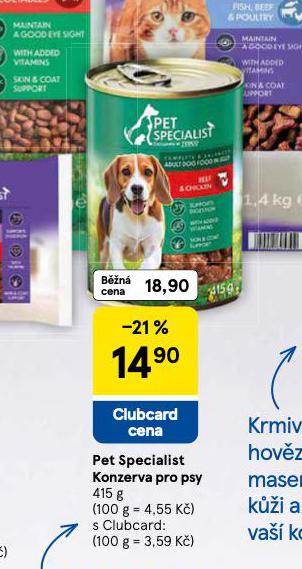 PET SPECIALIST KONZERVA PRO PSY
