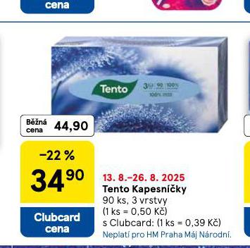 TENTO KAPESNKY