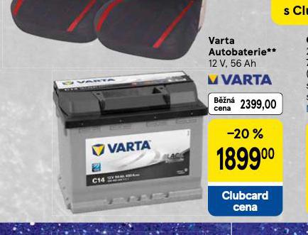 VARTA AUTOBATERIE 56 Ah