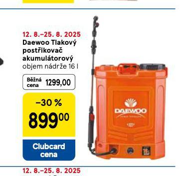 DAEWOO TLAKOV POSTIKOVA AKUMULTOROV