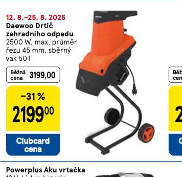 DAEWOO DRTI ZAHRADNHO DOPADU