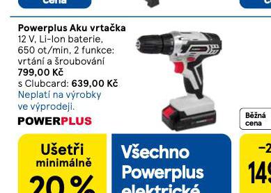 POWERPLUS AKU VRTAKA