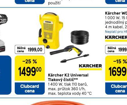 KRCHER K2 UNIVERSAL TLAKOV ISTI