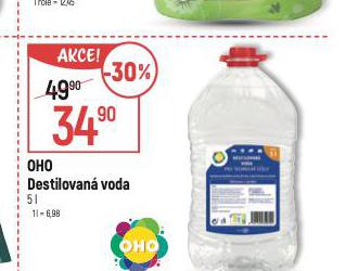 OHO DESTILOVAN VODA