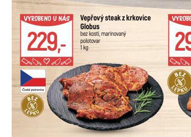 VEPOV STEAK Z KRKOVICE BEZ KOSTI, MARINOVAN