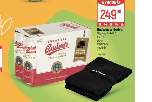 PIVO BUDWEISER BUDVAR ORIGINAL