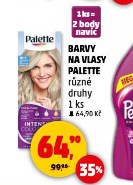PALETTE BARVA NA VLASY