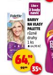 PALETTE BARVA NA VLASY