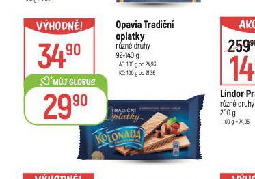OPAVIA TRADIN OPLATKY
