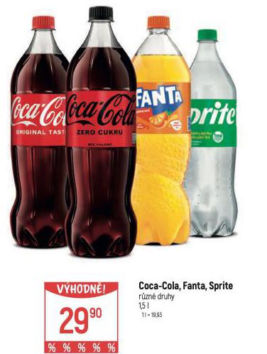 COCA COLA, FANTA, SPRITE