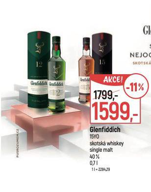 GLENFIDDICH 15 YO