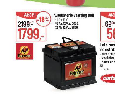 AUTOBATERIE STARLING BULL 55 Ah