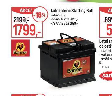 AUTOBATERIE STARLING BULL 72 Ah