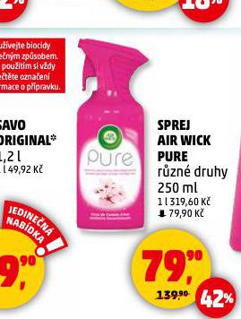 SPREJ AIR WICK PURE