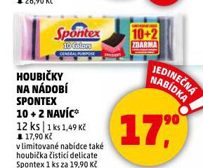 SPONTEX HOUBIKY NA NDOB
