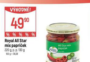 ROYAL ALL STAR MIX PAPRIEK