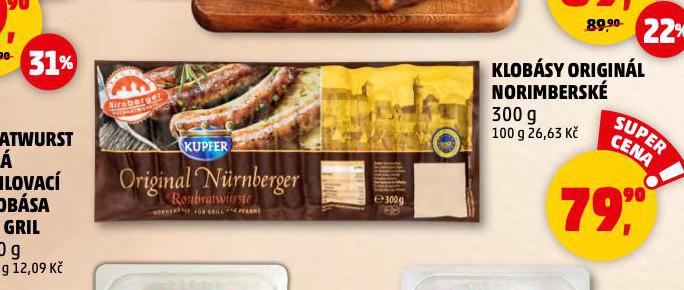 KLOBSY ORIGINL NORIMBERSK