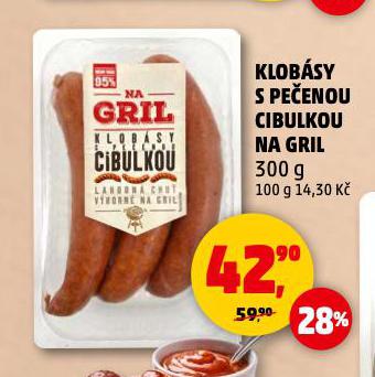 KLOBSY S PEENOU CIBULKOU NA GRIL