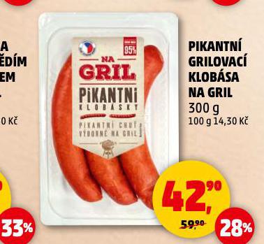 PIKANTN GRILOVAC KLOBSA NA GRIL