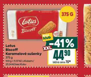 LOTUS BISCOFF KARAMELIZOVAN SUENKY