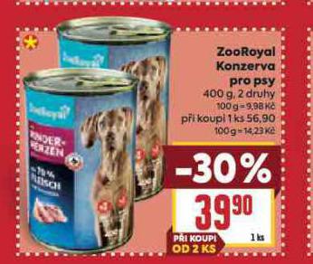 ZOOROYAL KONZERVA PRO PSY