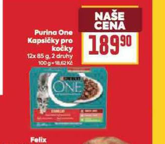 PURINA ONE KAPSIKY PRO KOKY