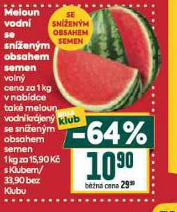 MELOUN VODN SE SN͎ENM OBSAHEM SEMEN