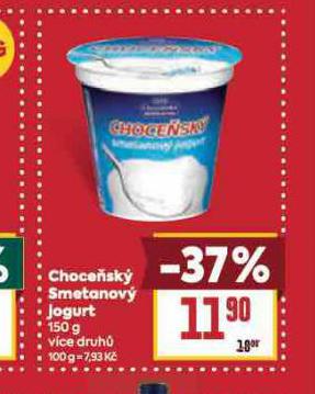 CHOCESK SMETANOV JOGURT