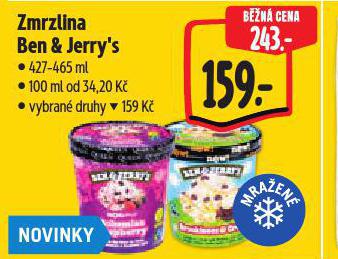 BEN & JERRYS ZMRZLINA
